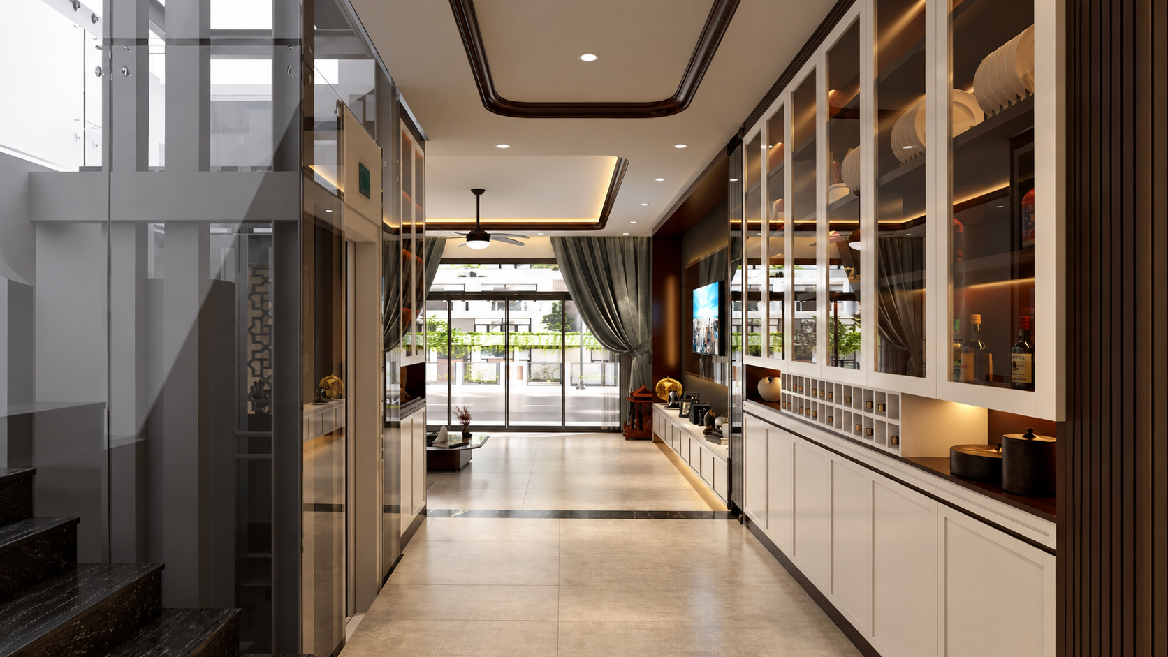 Thi công nội thất nhà phố tại Phường Đông Hưng Thuận